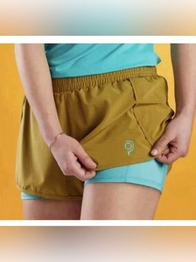 Baddle Pickleball Women’s 3 Inch Inseam Split Short Size Large NEW Athletic